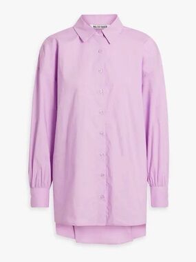 Walter Baker Pastel Lilac Button-Front Tunic